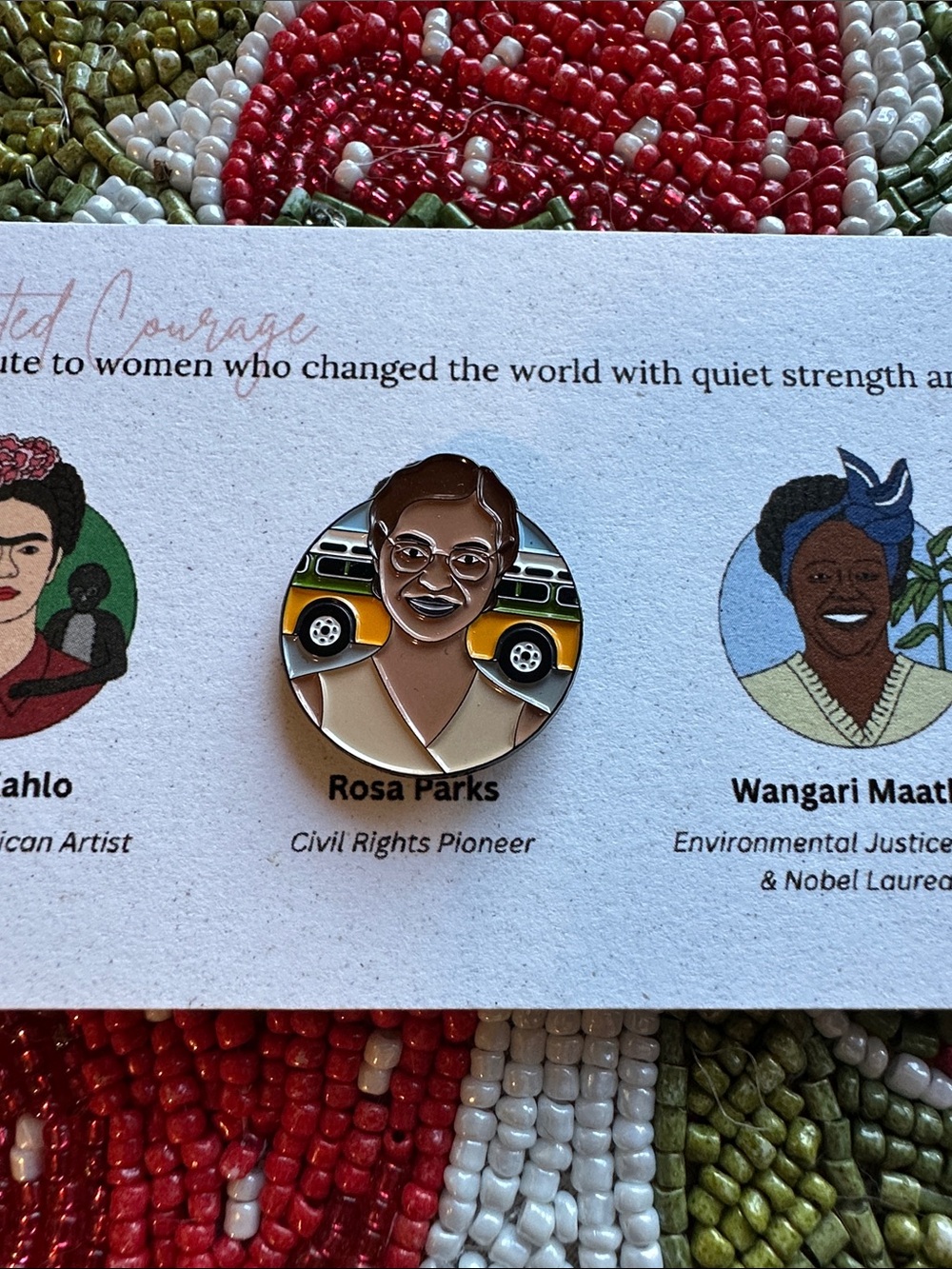 Son De Flor limited edition Rosa Parks pin